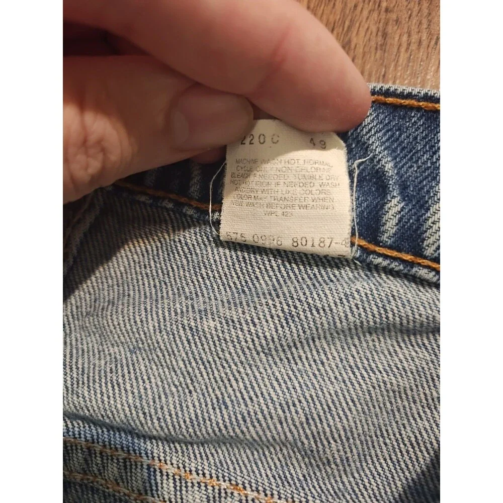 VTG 90s Levis 517 Jeans Mens 38x30 Blue Bootcut Orange Tab Denim Made In USA